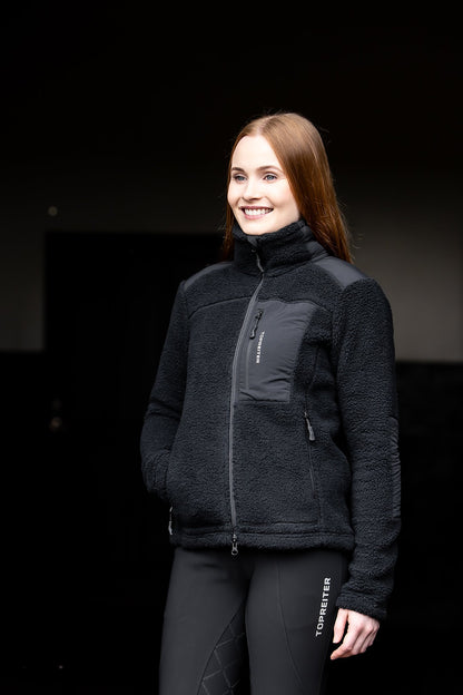 TopReiter Keila Fleece Jacke | schwarz