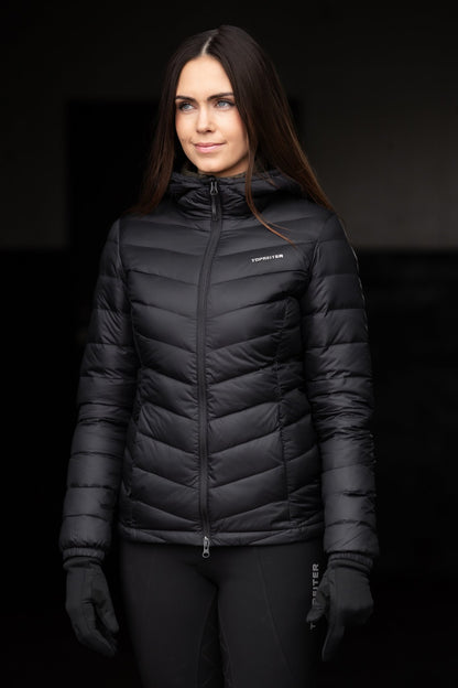 TopReiter Fluga Leichte Daunen Reitjacke | schwarz