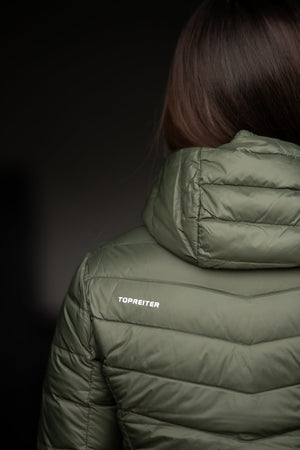 TopReiter Fluga Leichte Daunen Reitjacke | dunkelgrün