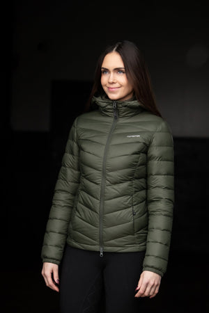 TopReiter Fluga Leichte Daunen Reitjacke | dunkelgrün