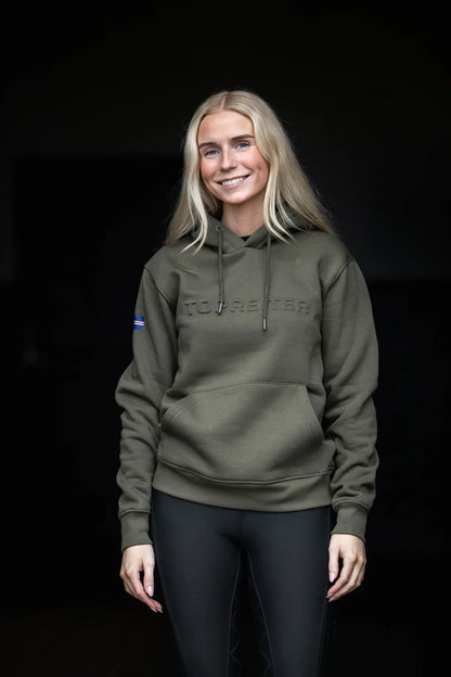 TopReiter Hoodie "TOP REITER", moosgrün